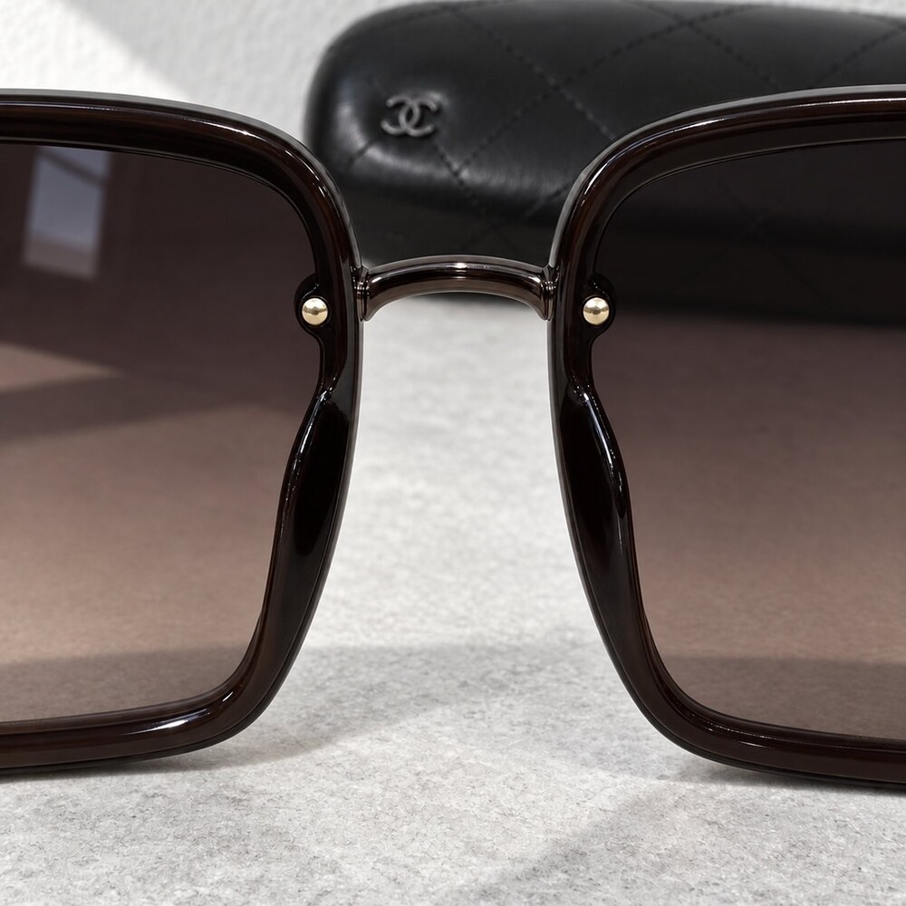 Chanel Brown Square Sunglasses - Picture 5 of 6
